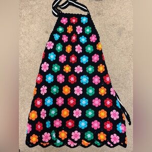 Show Me Your MuMu Multicolor Floral Crochet Dress